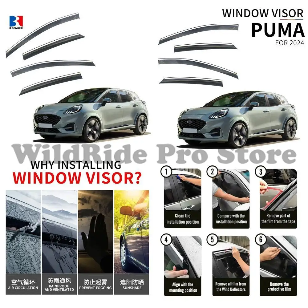 1 set Waterproof Computer Sunshade Car Deflector 4PC for Ford Puma 2024
1 set Waterproof Computer Sunshade Car Deflector 4PC for Ford Puma 2024