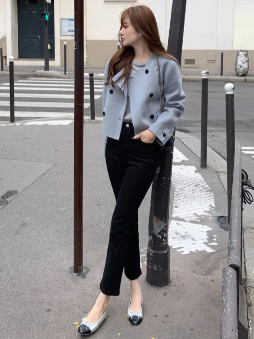 Шикарное шерстяное пальто женское круглое Ne Long Sve Свободный крой или Sle Открытый кардиган на одной пуговице Осенний модный повседневный свитер 
Шикарное шерстяное пальто женское круглое Ne Long Sve Свободный крой или Sle Открытый кардиган на одной пуговице Осенний модный повседневный свитер