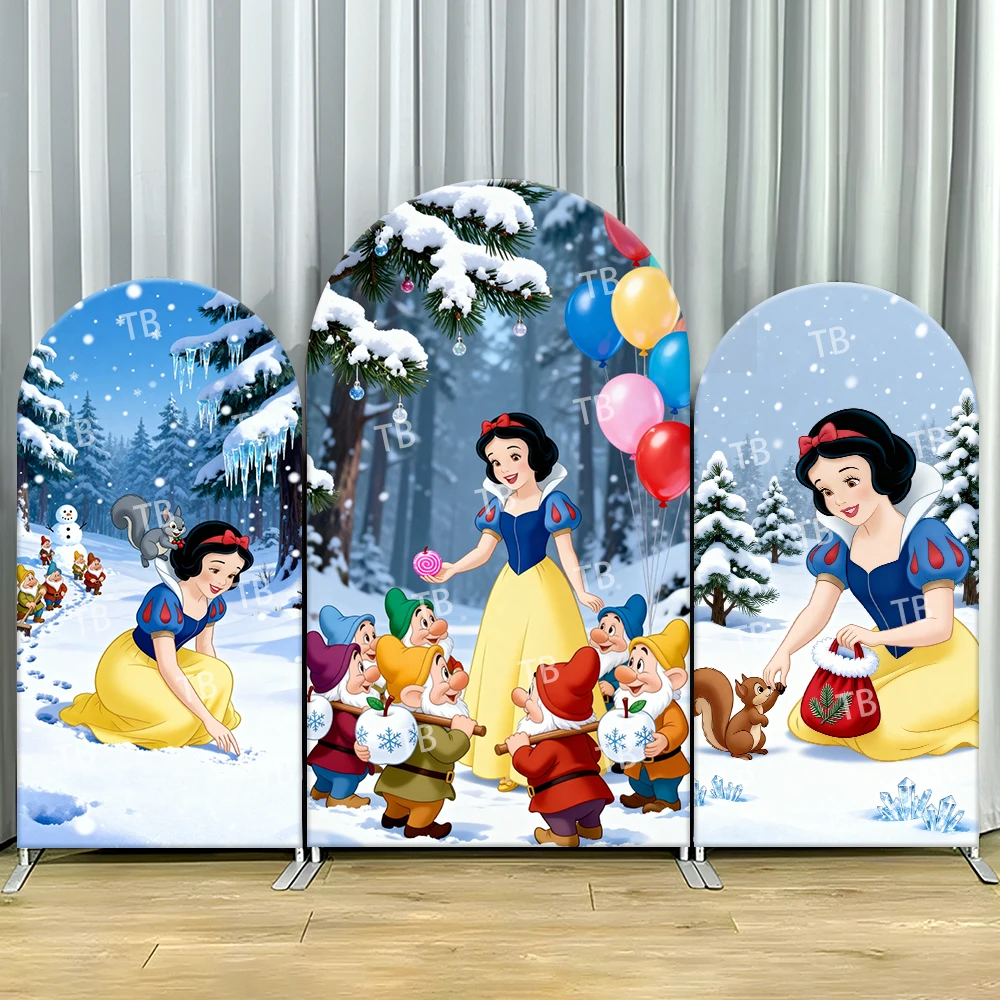 Snow White Dwarfs Winter Arch Backdrop Cover Balloons Scene For Kids Birthday Party Cozy Cartoon Theme Photo Booth Decor Prop
Snow White Dwarfs Winter Arch Backdrop Cover Balloons Scene For Kids Birthday Party Cozy Cartoon Theme Photo Booth Decor Prop