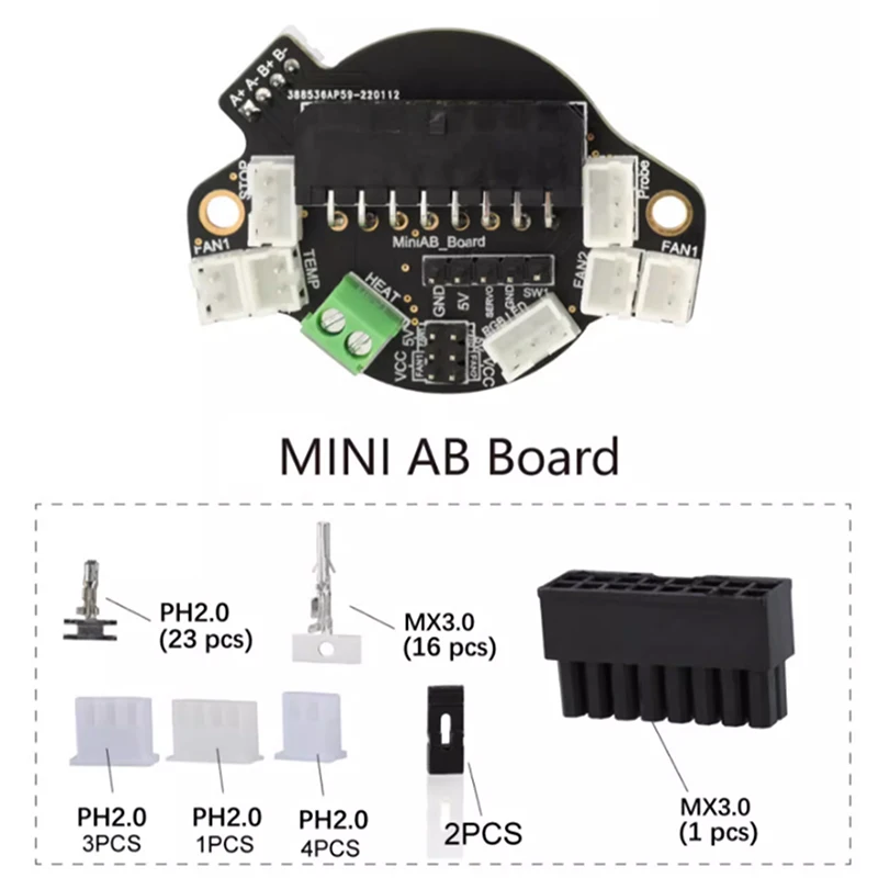 Плата MiniAB для 3D-принтера Hot End, быстрая замена, экструдер Sherpa/Libra MineSunrise, совместимый с двигателями 36 мм/42 мм
Плата MiniAB для 3D-принтера Hot End, быстрая замена, экструдер Sherpa/Libra MineSunrise, совместимый с двигателями 36 мм/42 мм