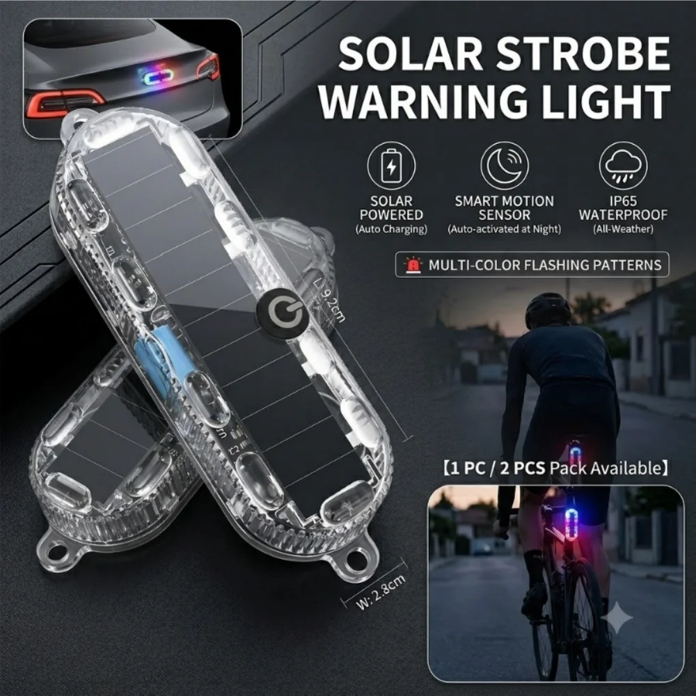 Universal Solar Car Warning Light Waterproof Anti-collision Strobe Flash Signal Lamp for Motorcycle Bicycle Night Safety
Universal Solar Car Warning Light Waterproof Anti-collision Strobe Flash Signal Lamp for Motorcycle Bicycle Night Safety