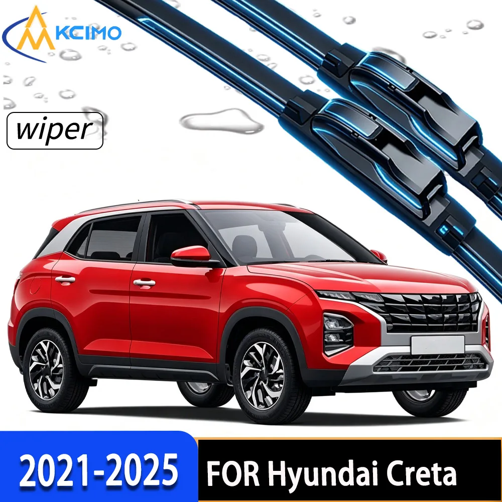 2Pcs Front Wiper Blades For Hyundai Creta SU2 2021-2025, High-Density Rubber for Stable Wiping, Direct Replacement
2Pcs Front Wiper Blades For Hyundai Creta SU2 2021-2025, High-Density Rubber for Stable Wiping, Direct Replacement