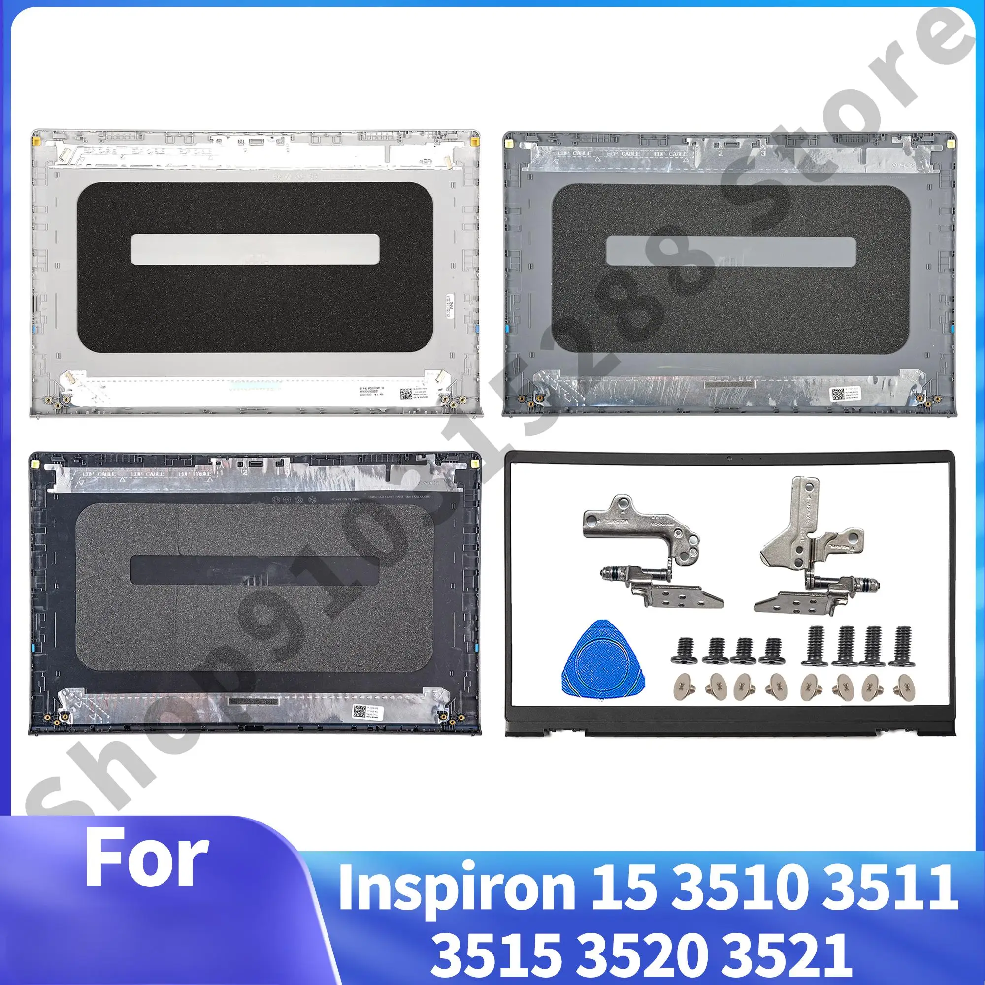 LCD Back Cover For Inspiron 15 3510 3511 3515 3520 3521 3525 Silver 0DDM9D Black 00WPN8 Gray 0T4MT1 Bezel Hinges Repair 15.6inch
LCD Back Cover For Inspiron 15 3510 3511 3515 3520 3521 3525 Silver 0DDM9D Black 00WPN8 Gray 0T4MT1 Bezel Hinges Repair 15.6inch