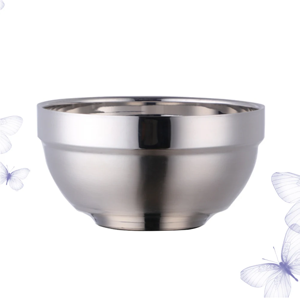 Stainless Steel Rice Bowl Bowls Insulated Serving Household Utensils Anti-fall Layer
Stainless Steel Rice Bowl Bowls Insulated Serving Household Utensils Anti-fall Layer