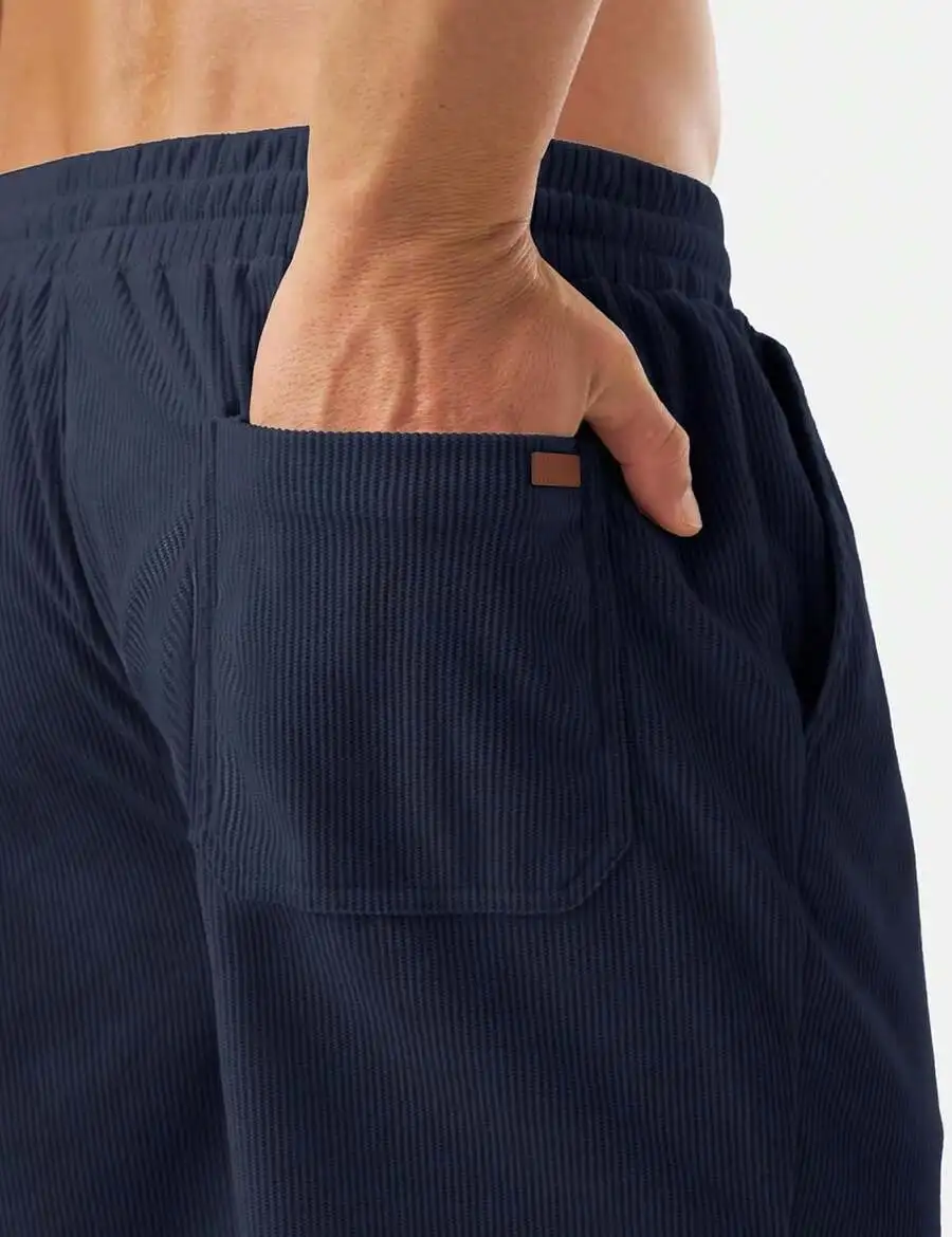 Mens Corduroy Shorts Casual 6 Inch Elastic Waist Drawstring Lightweight Summer Beach Shorts With Pockets
Mens Corduroy Shorts Casual 6 Inch Elastic Waist Drawstring Lightweight Summer Beach Shorts With Pockets