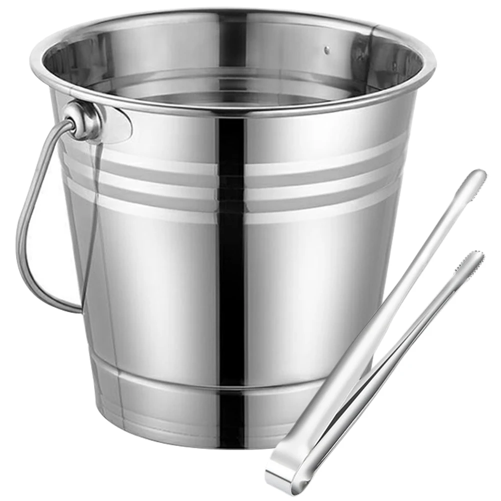 Portable Stainless Steel Ice Bucket Set 1.5L Bucket with Scoop for Beer Party Outdoor Picnic Garden Smooth Edge
Portable Stainless Steel Ice Bucket Set 1.5L Bucket with Scoop for Beer Party Outdoor Picnic Garden Smooth Edge