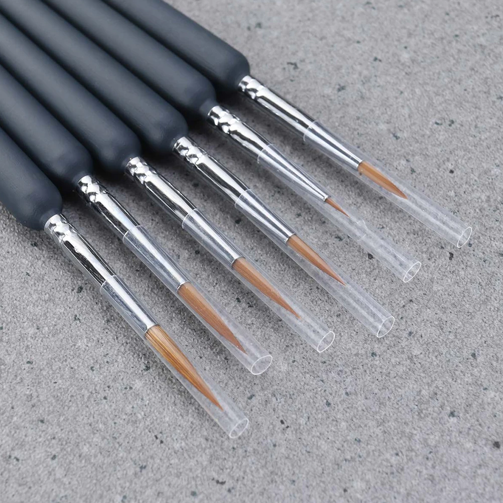 7pcs Detail Paint Brush Set Fine Detailing Miniature Brushes for Acrylic Watercolor Supplies Durable Long Handle Travel
7pcs Detail Paint Brush Set Fine Detailing Miniature Brushes for Acrylic Watercolor Supplies Durable Long Handle Travel