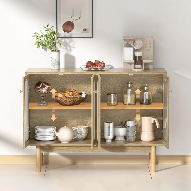 Pantry Storage Cabinet 4 Door Buffet Cabinet With Large Credenza Table Bar Cabinet For Dining Room Natural Kitchen Furniture
Pantry Storage Cabinet 4 Door Buffet Cabinet With Large Credenza Table Bar Cabinet For Dining Room Natural Kitchen Furniture