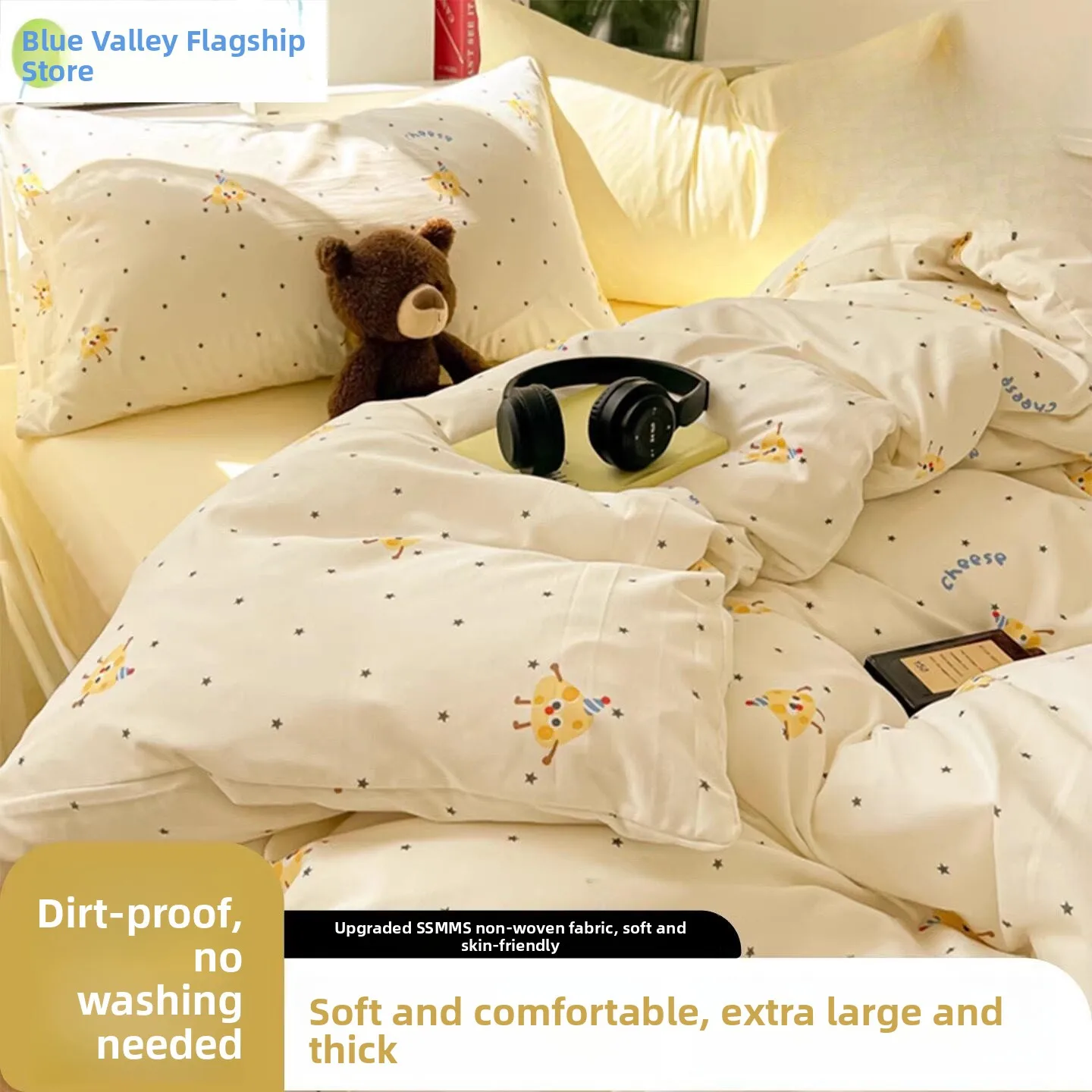 Disposable Bed Linen Set Four-Piece Travel Hotel Portable Thickened Anti-Microbial Bed Sheet Cover Pillowcase Duvet Cover
Disposable Bed Linen Set Four-Piece Travel Hotel Portable Thickened Anti-Microbial Bed Sheet Cover Pillowcase Duvet Cover