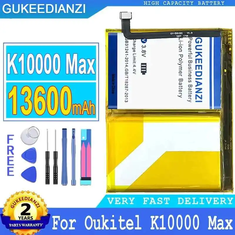 Надежный источник питания для Oukitel K10000 Max K10000max 13600 мАч, аккумулятор мобильного телефона, высокая эффективность
Надежный источник питания для Oukitel K10000 Max K10000max 13600 мАч, аккумулятор мобильного телефона, высокая эффективность