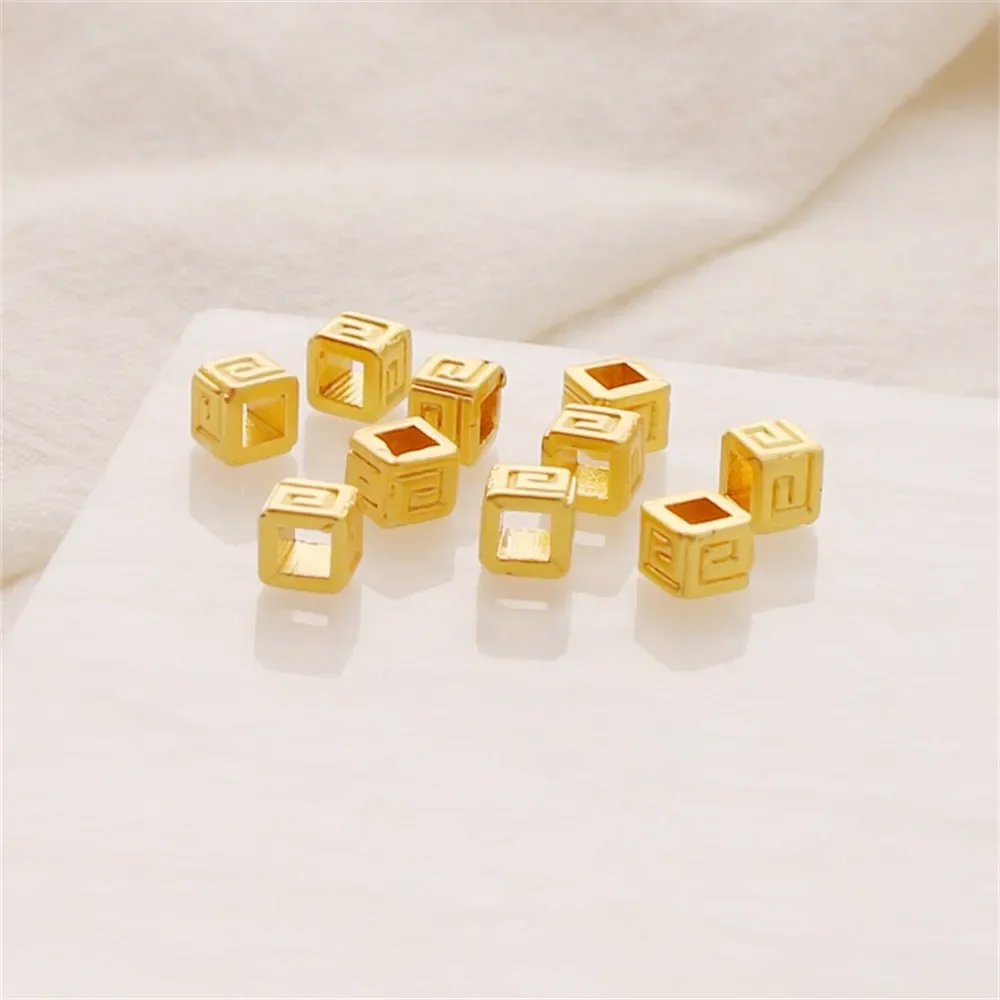 50PCS Ancient Gold Silver Dumb Gold Accessories Large Hole Square 4mm Bead Hole Bead Bracelet Necklace Gasket Diy Jewelry Beads
50PCS Ancient Gold Silver Dumb Gold Accessories Large Hole Square 4mm Bead Hole Bead Bracelet Necklace Gasket Diy Jewelry Beads
