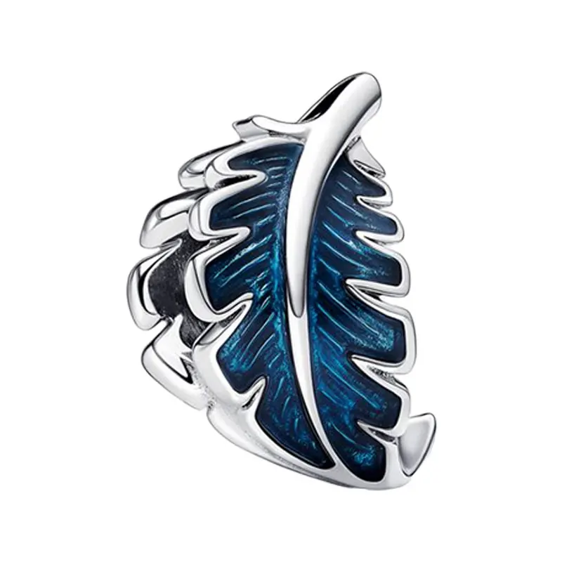 Transparent Blue Enamel Curved Feather Charms For Women Real 925 Sterling Silver Fine Jewelry Making DIY Original Bracelets Gift
Transparent Blue Enamel Curved Feather Charms For Women Real 925 Sterling Silver Fine Jewelry Making DIY Original Bracelets Gift