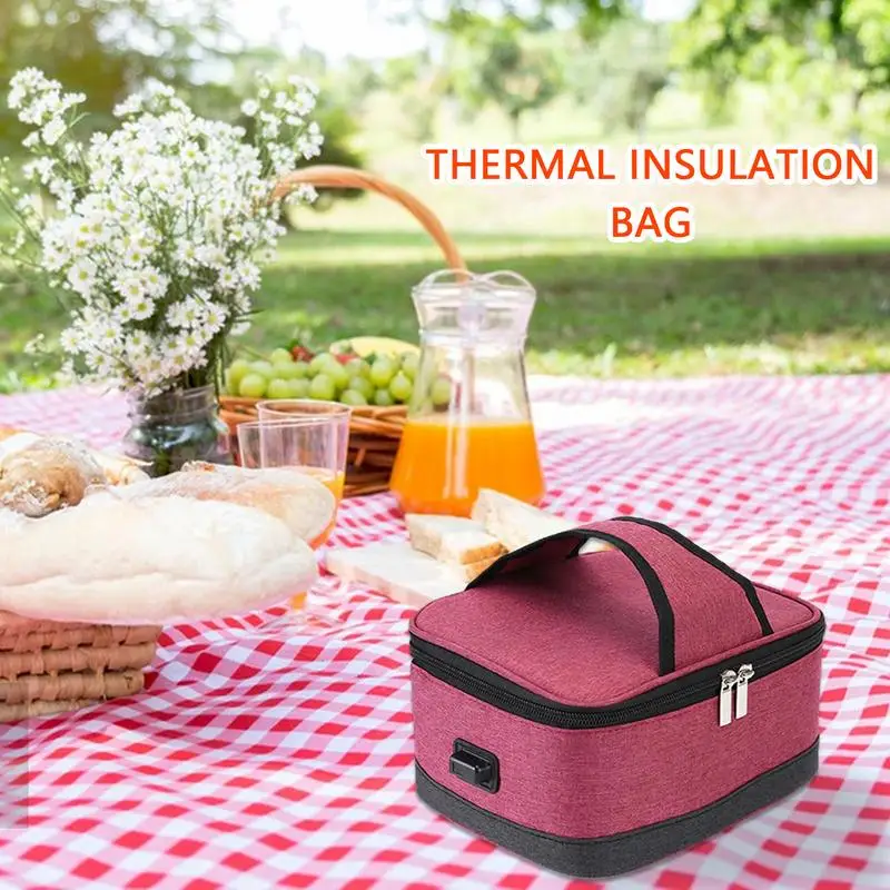 Insulated Lunch Bag | USB Powered Food Storage Sack Tote Box | High Capacity Thermal Cooler Sack Food Handbags Case for Outdoor
Insulated Lunch Bag | USB Powered Food Storage Sack Tote Box | High Capacity Thermal Cooler Sack Food Handbags Case for Outdoor