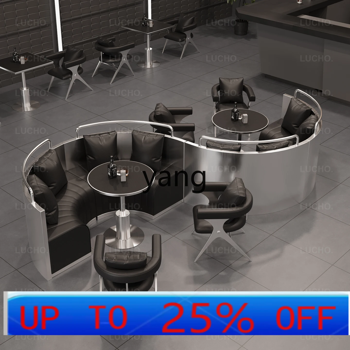 LMM Small Wine House Music Dining Bar Cafe Stainless Steel Card Seat Sofa
LMM Small Wine House Music Dining Bar Cafe Stainless Steel Card Seat Sofa