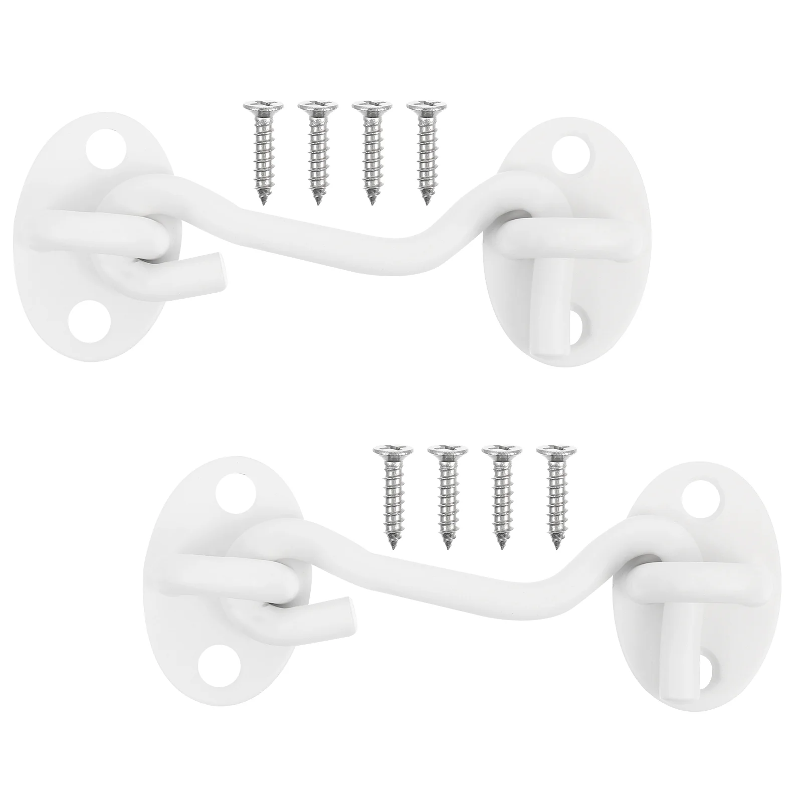 2 Pcs 3 Inch White Stainless Steel Window Hooks Thick Door Latches Swivel Eye Barn Shed Cabin Hardware Anti Rust
2 Pcs 3 Inch White Stainless Steel Window Hooks Thick Door Latches Swivel Eye Barn Shed Cabin Hardware Anti Rust