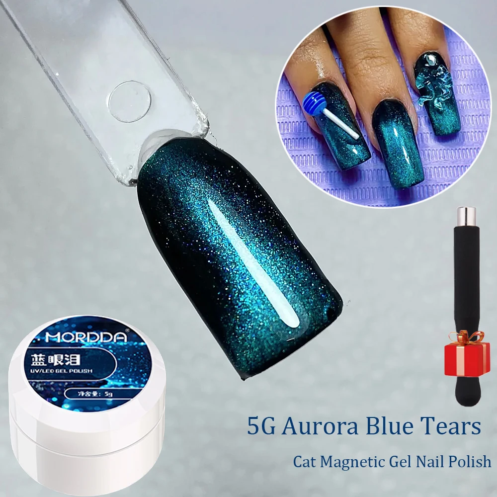 5g Aurora Blue Tears Cat Magnetic Gel Nail Polish Set Cat's Eye Magnet Rod+Shiny Glassy Semi Permanent Cat Eye Glue UV Varnish
5g Aurora Blue Tears Cat Magnetic Gel Nail Polish Set Cat's Eye Magnet Rod+Shiny Glassy Semi Permanent Cat Eye Glue UV Varnish