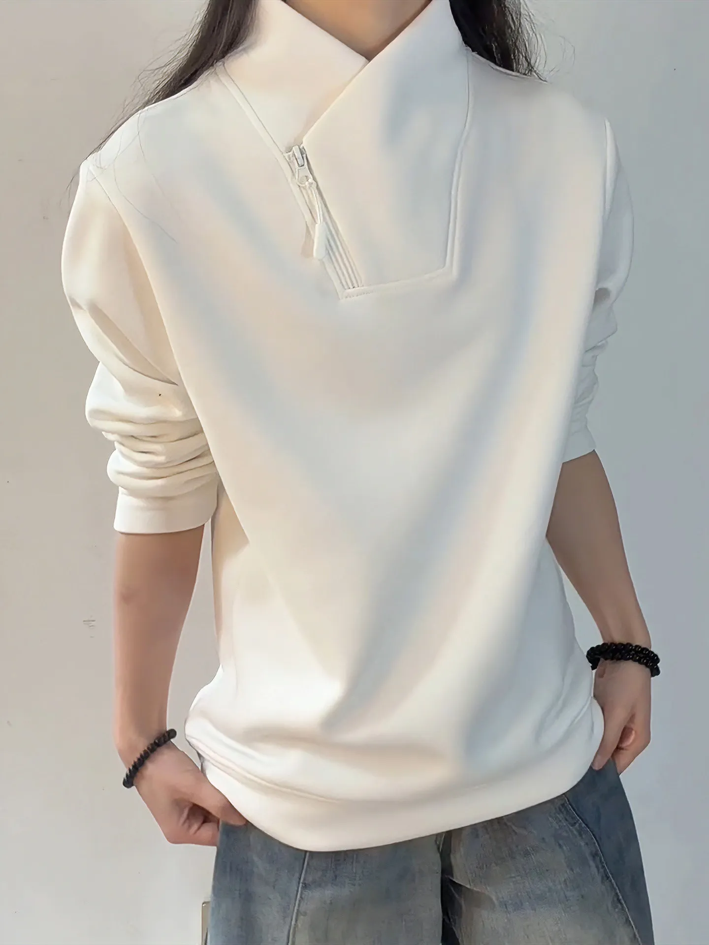 Men's Fce Lined Hoodie Long Sve Stand Collar Warm Inner Wear T-irt Heavyweight Classic Sle Spring Outerwear
Men's Fce Lined Hoodie Long Sve Stand Collar Warm Inner Wear T-irt Heavyweight Classic Sle Spring Outerwear