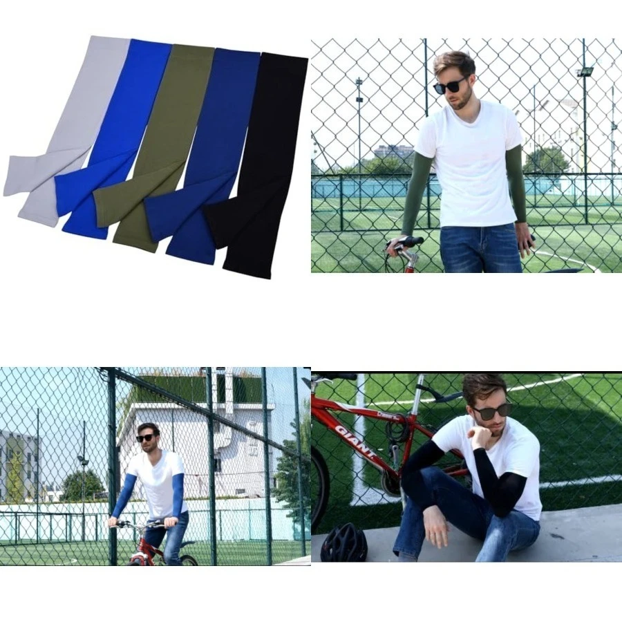 Arm Cooling Sleeves UPF 50+ UV Protection Compression Cycling Outdoor Sports 5-Pairs,S-XL,5-pairs Black + Army Green + Navy Blue+ Dark Blue + Sliver Grey
Arm Cooling Sleeves UPF 50+ UV Protection Compression Cycling Outdoor Sports 5-Pairs,S-XL,5-pairs Black + Army Green + Navy Blue+ Dark Blue + Sliver Grey