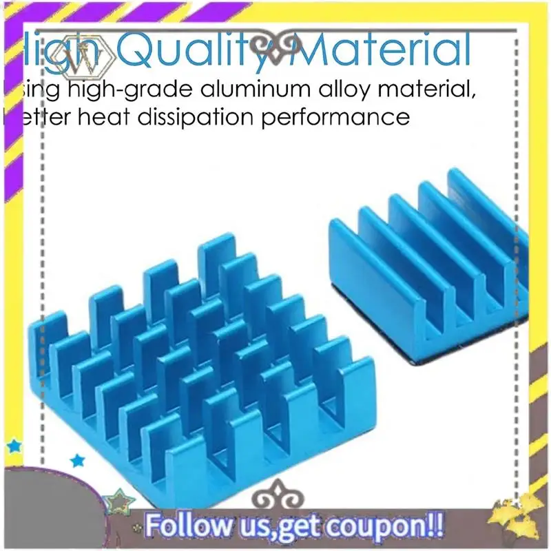 AU33-30Pcs Cooling Radiator Set Aluminum Copper Radiator With Thermal Conductive Glue For Raspberry Pi 2B/ 3B/4B