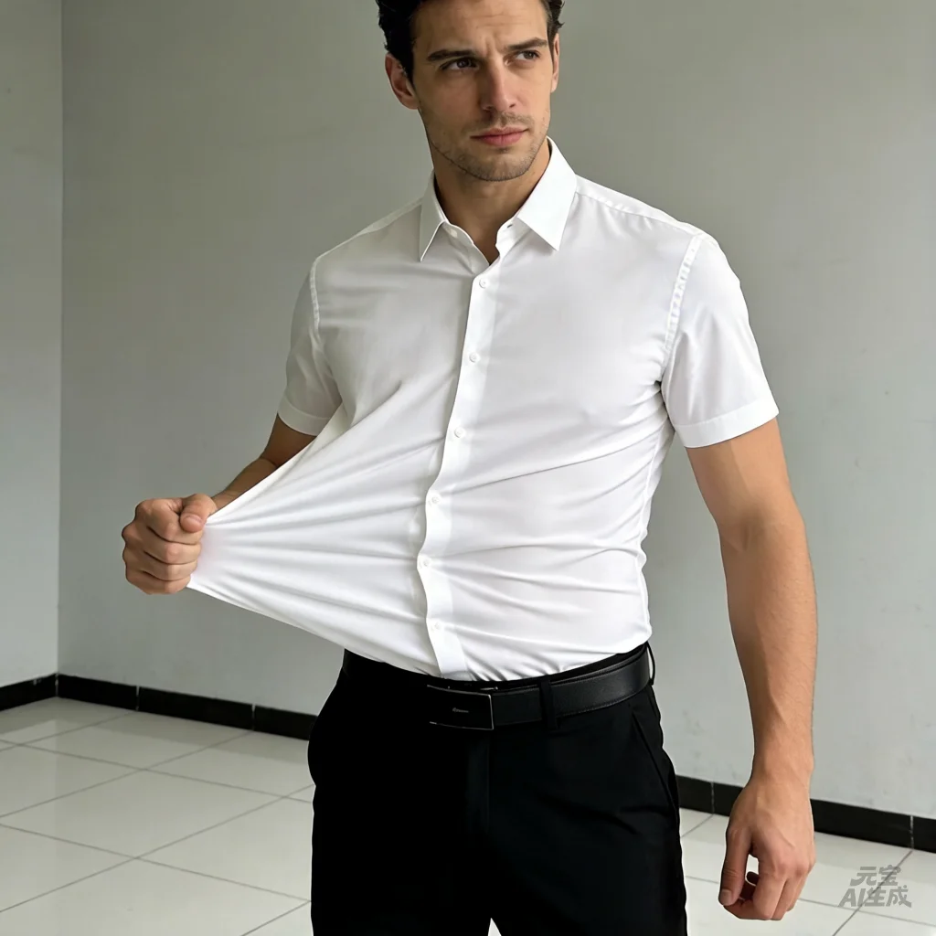 High Ultra Stretch Men's Short Sleeve Shirt Business Casual Seamles Solid Color Social Abrasion-Resistant Black White US/EU Size
High Ultra Stretch Men's Short Sleeve Shirt Business Casual Seamles Solid Color Social Abrasion-Resistant Black White US/EU Size