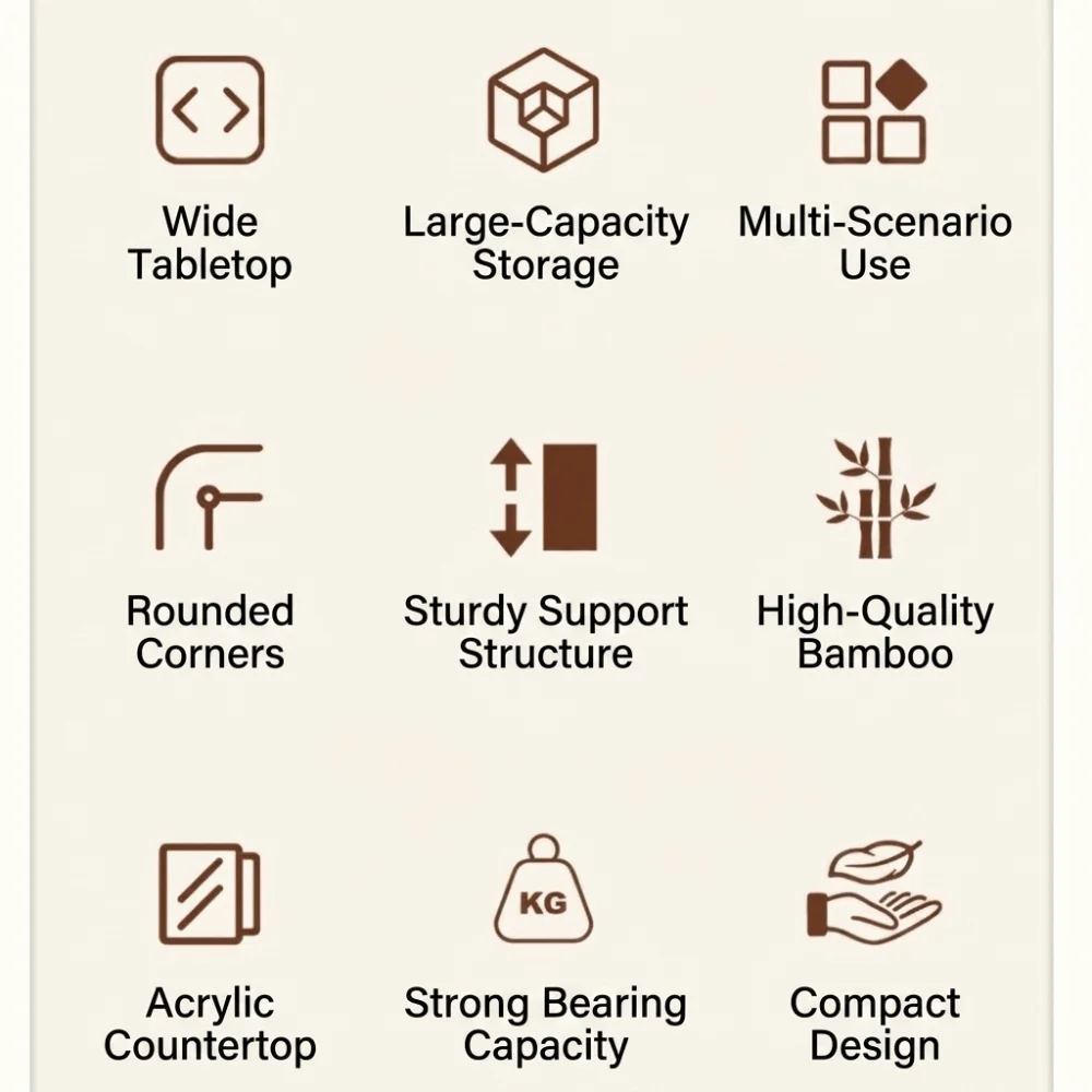 Sturdy Base Wooden Small Table Stable Quick Setup Foldable Coffee Table Portable Space Saving Folding Sofa Table
Sturdy Base Wooden Small Table Stable Quick Setup Foldable Coffee Table Portable Space Saving Folding Sofa Table