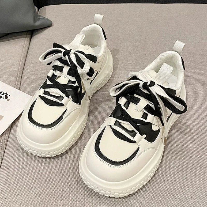 2023 New High Quality Women Flats Sneakers Fashion Thick Sole Casual Ladies Vulcanized Shoes Platform Sneaker for Women
2023 New High Quality Women Flats Sneakers Fashion Thick Sole Casual Ladies Vulcanized Shoes Platform Sneaker for Women