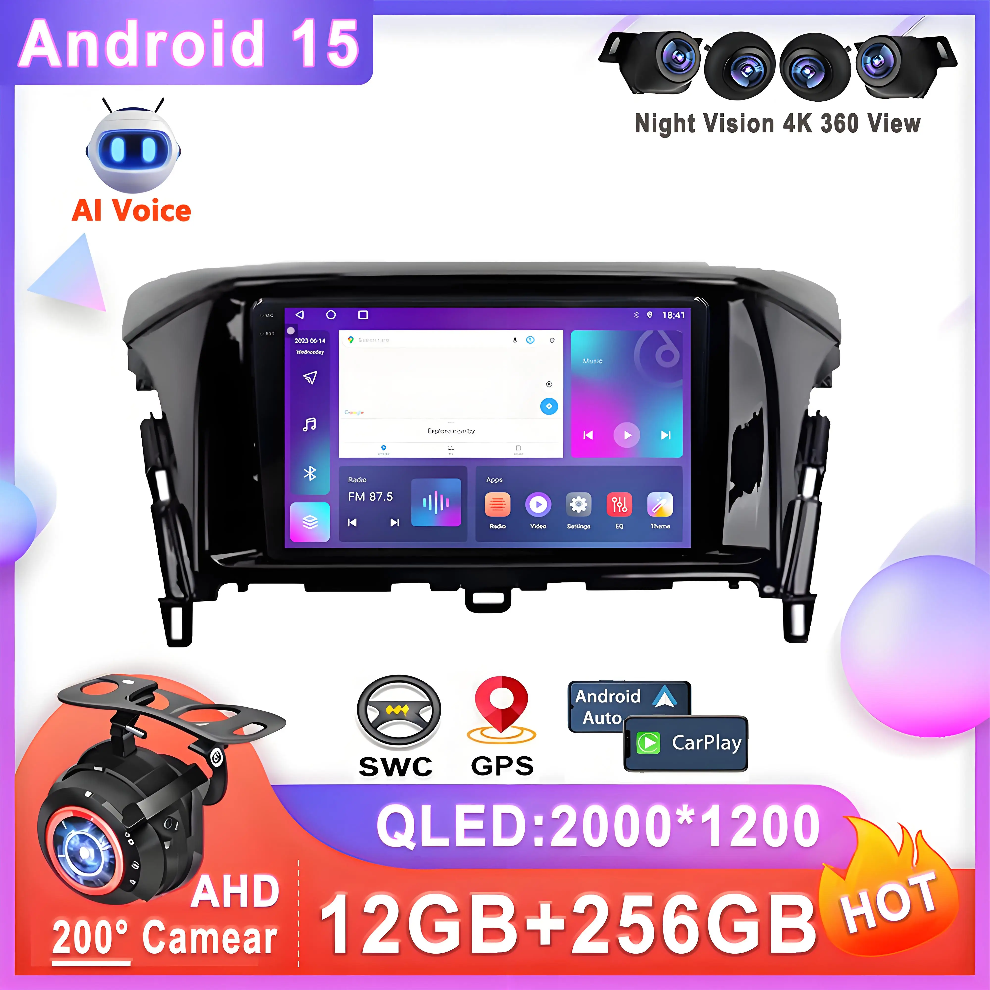 Car Radio Android 15 For Mitsubishi Eclipse Cross 2017 - 2021 Stereo Multimedia Player No 2din DVD 5G 2K Player Navigation GPS
Car Radio Android 15 For Mitsubishi Eclipse Cross 2017 - 2021 Stereo Multimedia Player No 2din DVD 5G 2K Player Navigation GPS