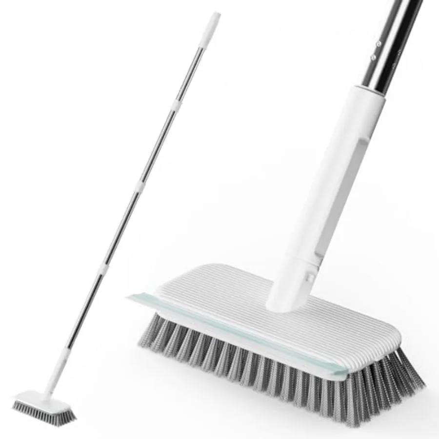 Floor Scrubber, Stainless Steel Wire Scrub Brush with Long Handle, Sturdy, Durable, and Corrosion-Resistant, Outdoor Surface Cl
Floor Scrubber, Stainless Steel Wire Scrub Brush with Long Handle, Sturdy, Durable, and Corrosion-Resistant, Outdoor Surface Cl