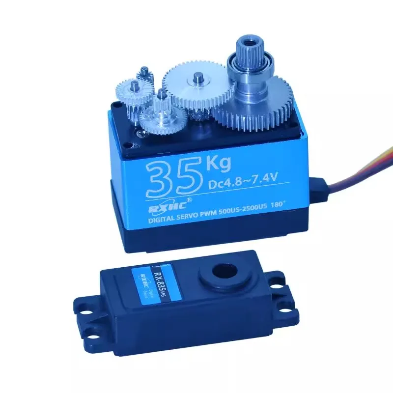 RX-820MG 825MG 835MG 845MG Torque Metal Gear Digital Servo 20KG 25K35KG Gear Servo 180/270 Degree RC Car Robot Plane Diy Parts
RX-820MG 825MG 835MG 845MG Torque Metal Gear Digital Servo 20KG 25K35KG Gear Servo 180/270 Degree RC Car Robot Plane Diy Parts