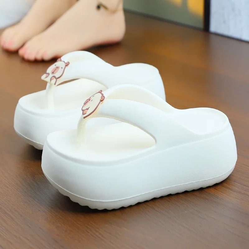 Fashion Capybara High Platform Flip Flops for Women White Chunky Mule Clogs Slipper Female Elevated Comfortable Footwear
Fashion Capybara High Platform Flip Flops for Women White Chunky Mule Clogs Slipper Female Elevated Comfortable Footwear
