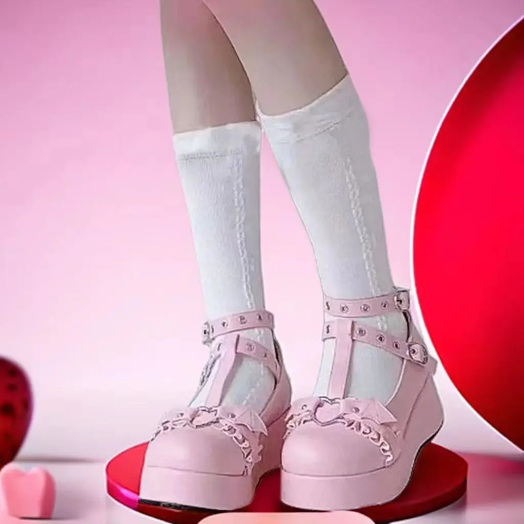 Brand Dropship Sweet Lolita Style Gothic Cosplay Black Pink Cozy Wedges Mary Jane High Heels Pumps Platform Shoes Woman 35-43
Brand Dropship Sweet Lolita Style Gothic Cosplay Black Pink Cozy Wedges Mary Jane High Heels Pumps Platform Shoes Woman 35-43