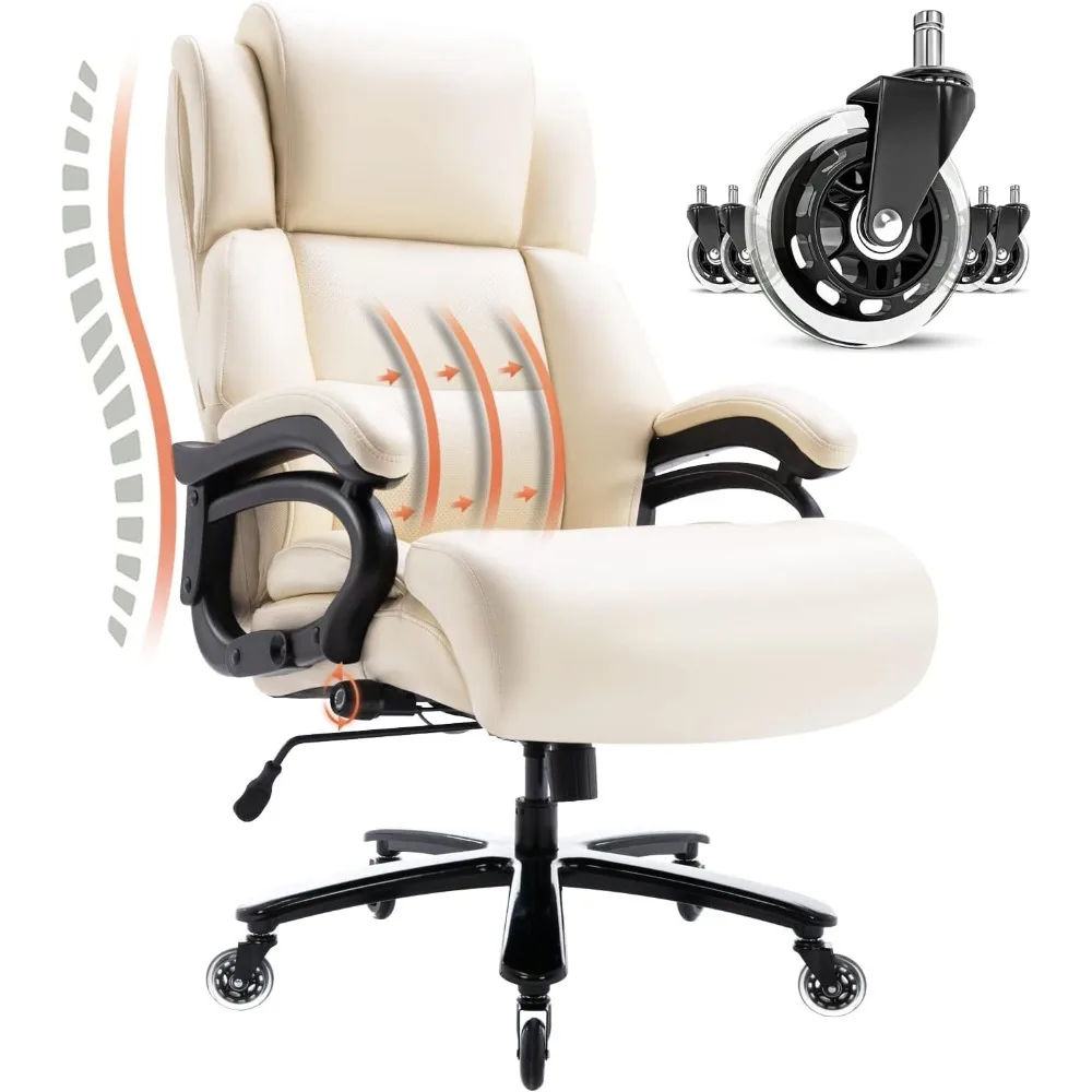 "large executive office chair for 400lbs with heavy duty metal base, adjustable lumbar support, quiet rubber wheels, and high ba
"large executive office chair for 400lbs with heavy duty metal base, adjustable lumbar support, quiet rubber wheels, and high ba