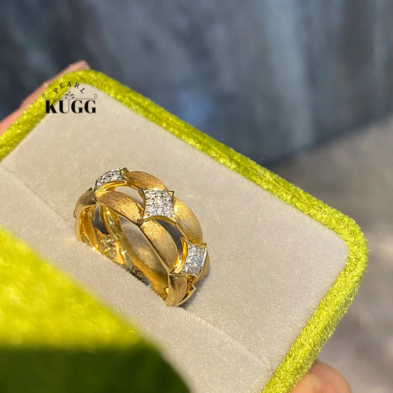 KUGG 100% 18K Yellow Gold Rings Vintage Palace Style Real Natural Diamond Cocktail Ring for Women Wedding High Party Jewelry
KUGG 100% 18K Yellow Gold Rings Vintage Palace Style Real Natural Diamond Cocktail Ring for Women Wedding High Party Jewelry