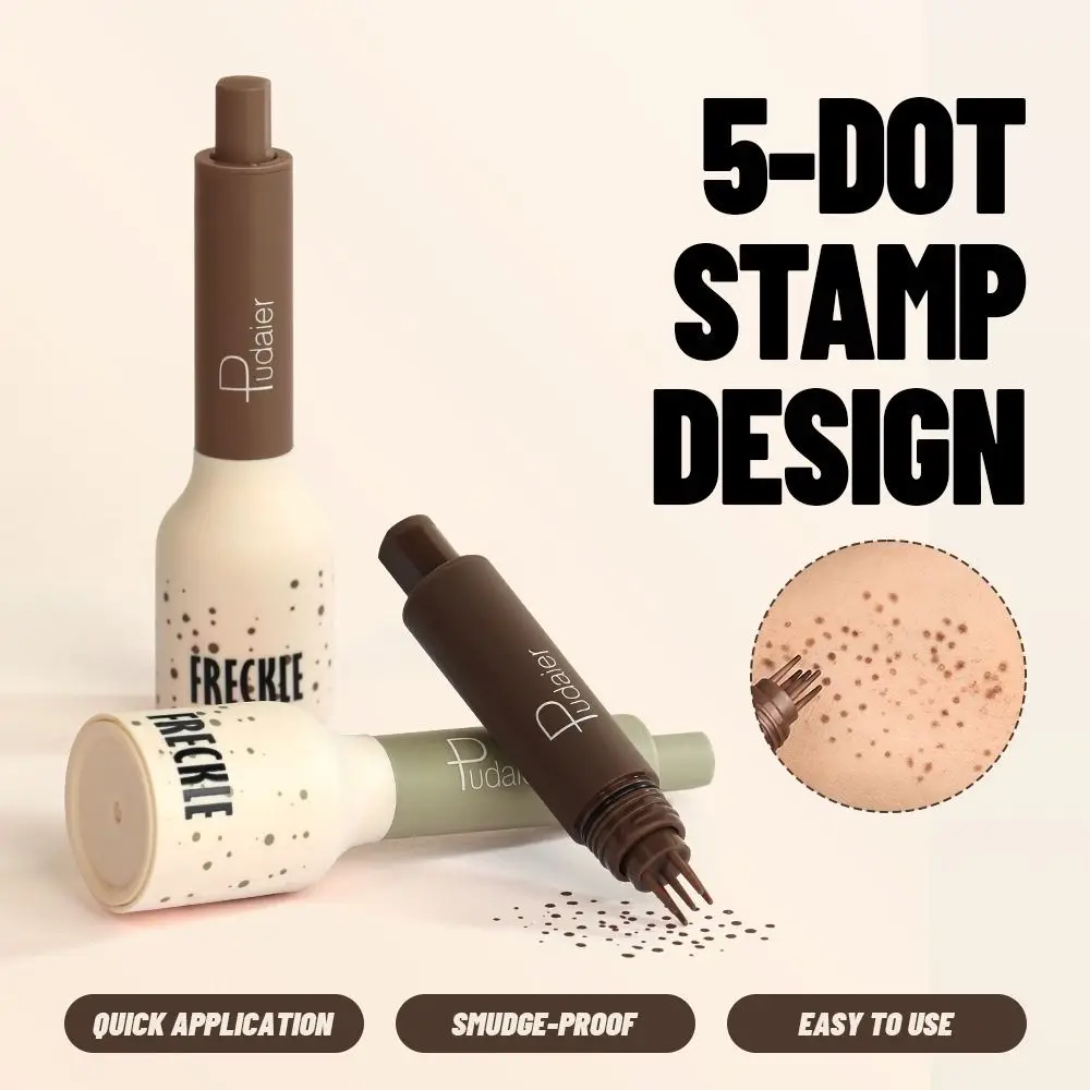 Waterproof Face Freckles Stamp Pen Five Point Natural-Looking Freckle Spot Moles Pen Effortless Application Air Cushion Tip
Waterproof Face Freckles Stamp Pen Five Point Natural-Looking Freckle Spot Moles Pen Effortless Application Air Cushion Tip