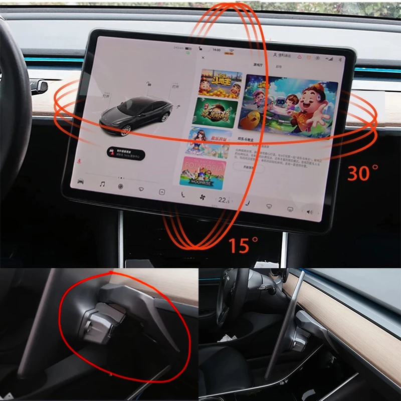 Автомобильный GPS-экран, вращающийся держатель, поворотный кронштейн для экрана, центральная консоль, навигационный экран, вращающийся держатель для Tesla Model 3Y
Автомобильный GPS-экран, вращающийся держатель, поворотный кронштейн для экрана, центральная консоль, навигационный экран, вращающийся держатель для Tesla Model 3Y