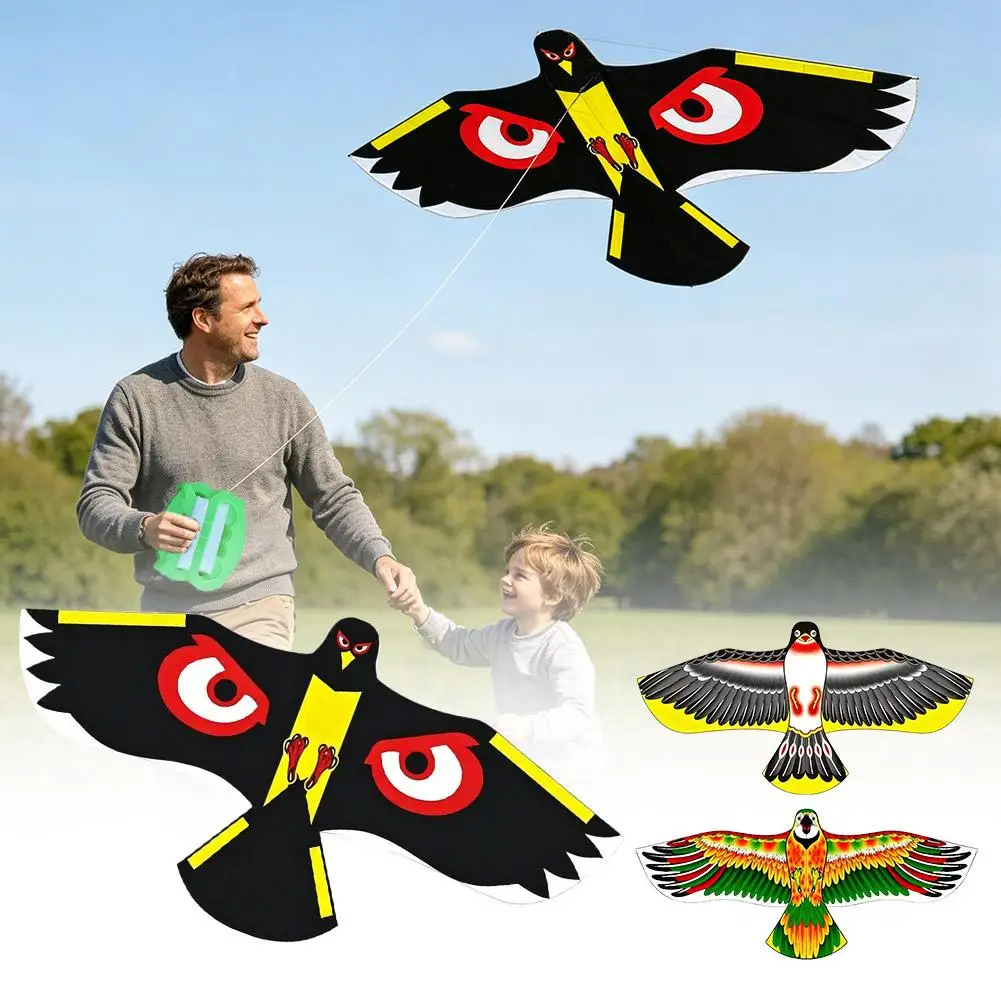 1.1m Eagle Kite With 30 Meter Kite Line Large Eagle Flying Bird Kites Emulation Flying Hawk Kite Bird Scarer Drive Bird Kite
1.1m Eagle Kite With 30 Meter Kite Line Large Eagle Flying Bird Kites Emulation Flying Hawk Kite Bird Scarer Drive Bird Kite