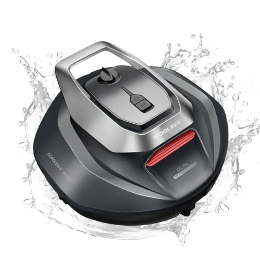 Robotic Pool Cleaner for Above In-Ground Pools, ABS Plastic, Blue, Dual-Motor Suction, 90-Min Runtime, Self-Parking, 2.5h Fast
Robotic Pool Cleaner for Above In-Ground Pools, ABS Plastic, Blue, Dual-Motor Suction, 90-Min Runtime, Self-Parking, 2.5h Fast