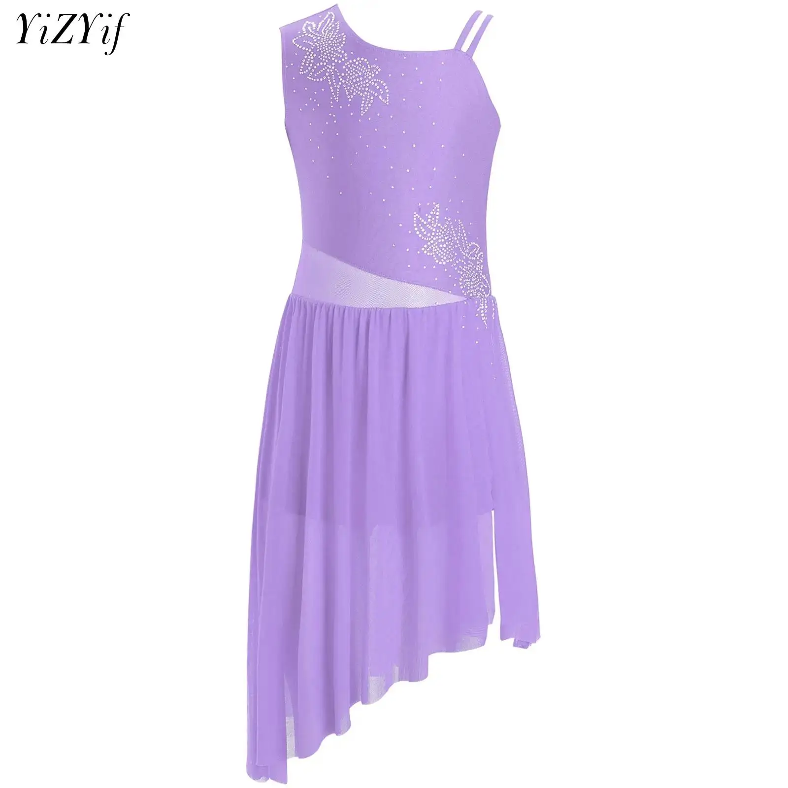 Girls Lyrical Ballet Dance Dresses Soft Sheer Mesh Figure Skating Gymnastics Leotard Shiny Rhinestone Stage Performance Costume
Girls Lyrical Ballet Dance Dresses Soft Sheer Mesh Figure Skating Gymnastics Leotard Shiny Rhinestone Stage Performance Costume
