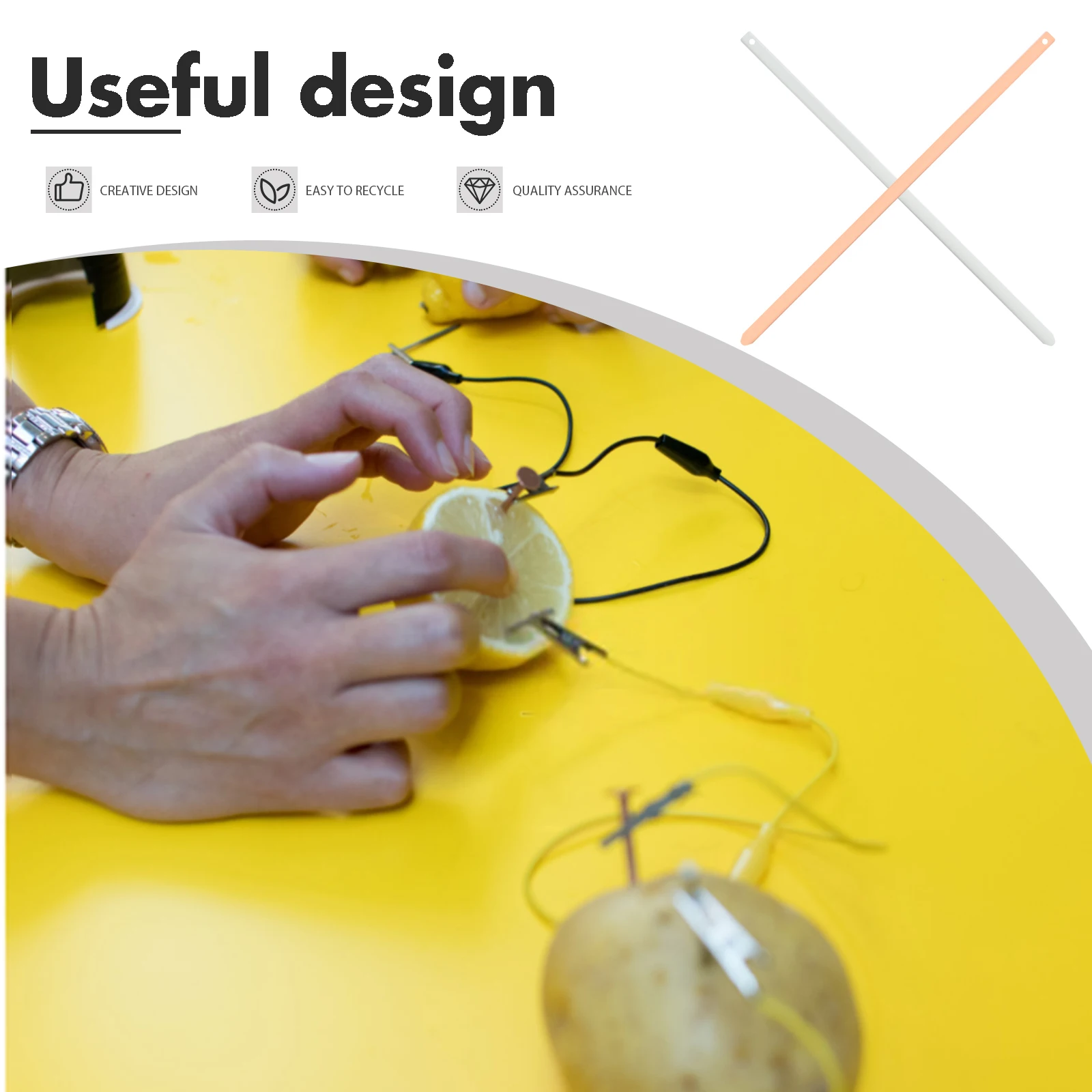 1 set Zinc Plate Copper Electrode Strip for Fruit Experiment Anode Electroplating DIY Science Teaching Materials
1 set Zinc Plate Copper Electrode Strip for Fruit Experiment Anode Electroplating DIY Science Teaching Materials