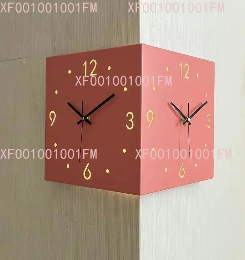 Ins-style corner creative, simple and modern, hole-free silent double-sided watch
Ins-style corner creative, simple and modern, hole-free silent double-sided watch