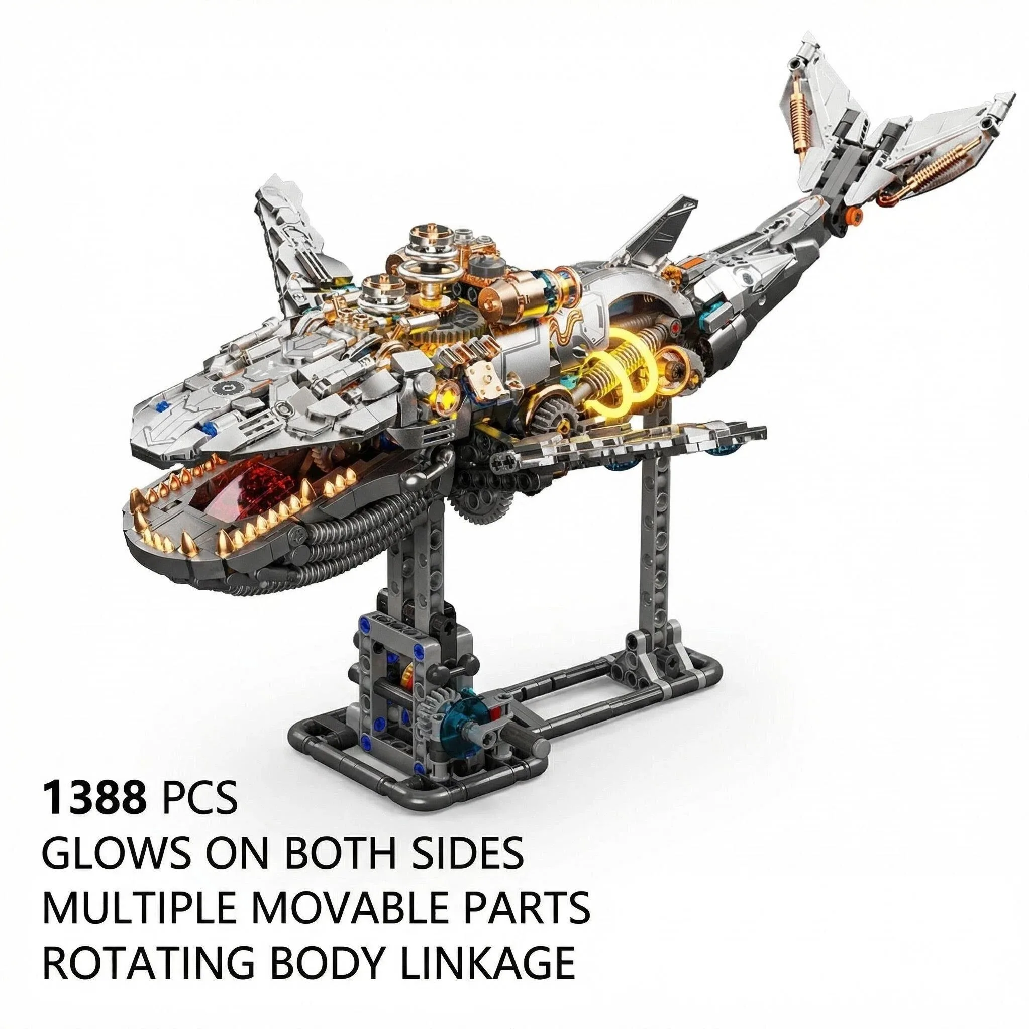 2026 MOC Mechanical Animal Building Blocks Model Movable Whale Dragonfly Octopus Tyrannosaurus Rex STEM Creative Kids Toys Gifts
2026 MOC Mechanical Animal Building Blocks Model Movable Whale Dragonfly Octopus Tyrannosaurus Rex STEM Creative Kids Toys Gifts