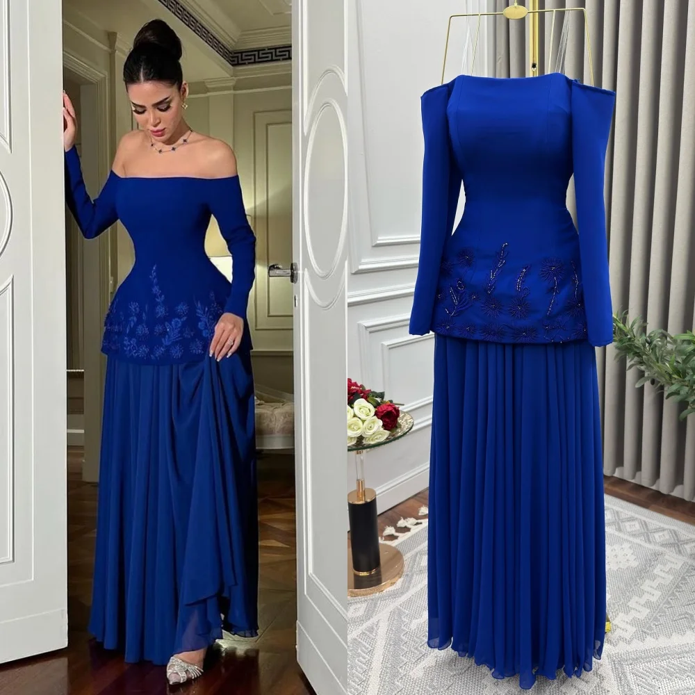 Customized Fashion High Quality Jersey Pleat Applique Beading Straight Off-the-shoulder Long Dresses Bespoke Occasion Dresses
Customized Fashion High Quality Jersey Pleat Applique Beading Straight Off-the-shoulder Long Dresses Bespoke Occasion Dresses