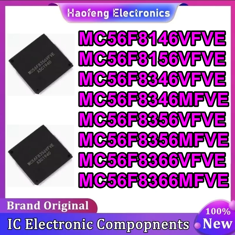 MC56F8146VFVE MC56F8156VFVE MC56F8346VFVE MC56F8346MFVE MC56F8356VFVE MC56F8356MFVE MC56F8366VFVE MC56F8366MFVE LQFP144 IC Chip
MC56F8146VFVE MC56F8156VFVE MC56F8346VFVE MC56F8346MFVE MC56F8356VFVE MC56F8356MFVE MC56F8366VFVE MC56F8366MFVE LQFP144 IC Chip