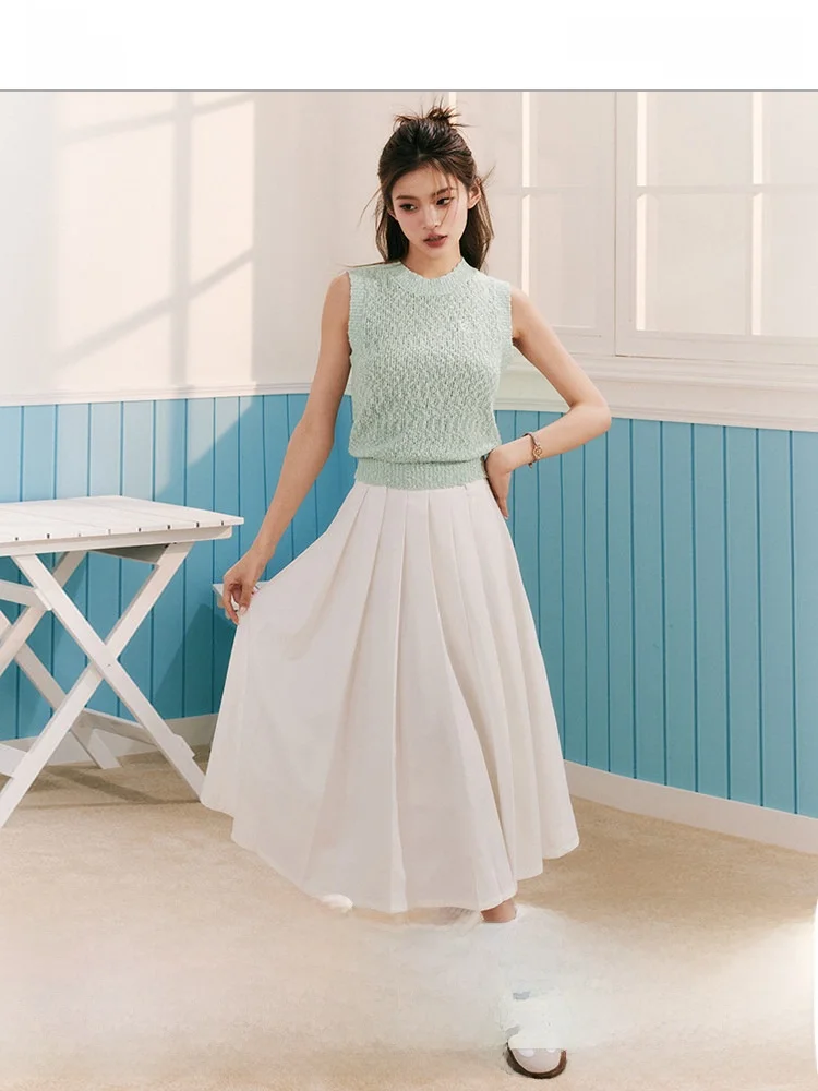 Iceeyy Original High Waist A-Line Midi Skirt White Pleated Gown Ele Personali Polyester Viscose Commute Sle Summer 2023
Iceeyy Original High Waist A-Line Midi Skirt White Pleated Gown Ele Personali Polyester Viscose Commute Sle Summer 2023