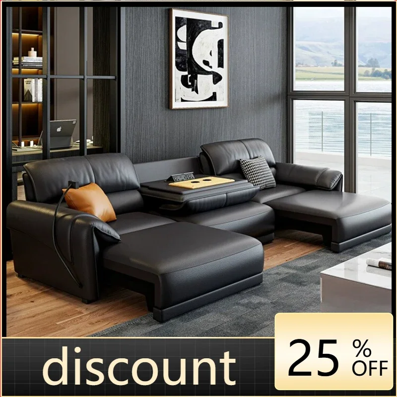 LH leather electric multi-functional sofa bed modern simple living room dual-purpose retractable sofa
LH leather electric multi-functional sofa bed modern simple living room dual-purpose retractable sofa