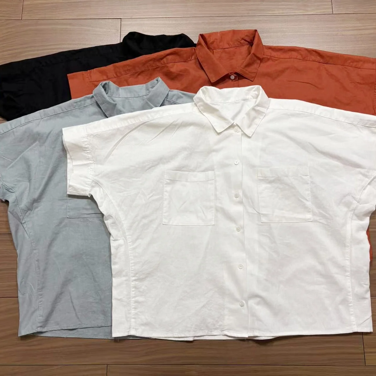 Sweet Style Cotton Linen Short Sleeve Collar Batwing Shirt Women's Summer New Loose plus Size Linen Batwing Top
Sweet Style Cotton Linen Short Sleeve Collar Batwing Shirt Women's Summer New Loose plus Size Linen Batwing Top