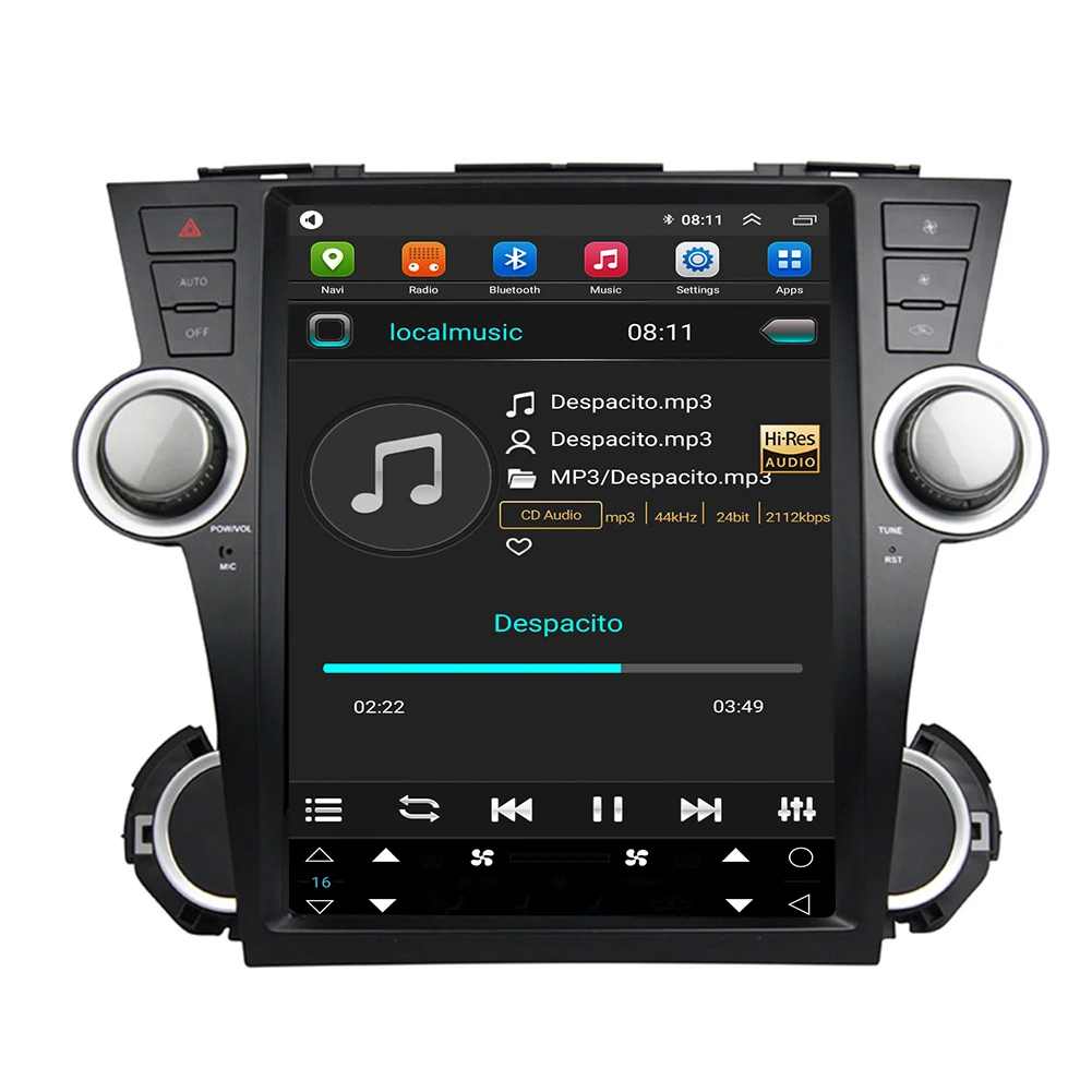 Для 12,1-дюймового Android 4 + 64 г 8-ядерного автомобильного DVD-плеер Toyota Highlander 2009 2010 2011 2012 2013 Радио GPS-навигация
Для 12,1-дюймового Android 4 + 64 г 8-ядерного автомобильного DVD-плеер Toyota Highlander 2009 2010 2011 2012 2013 Радио GPS-навигация