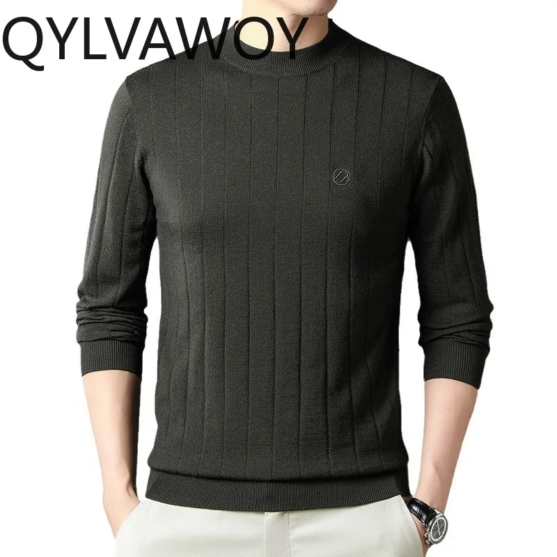 QYLVAWOY 100% Wool Sweaters Man Worsted Pure Woolen Pullover Men's Mock Turtleneck Casual Long Sleeve Tops Machine Washable
QYLVAWOY 100% Wool Sweaters Man Worsted Pure Woolen Pullover Men's Mock Turtleneck Casual Long Sleeve Tops Machine Washable