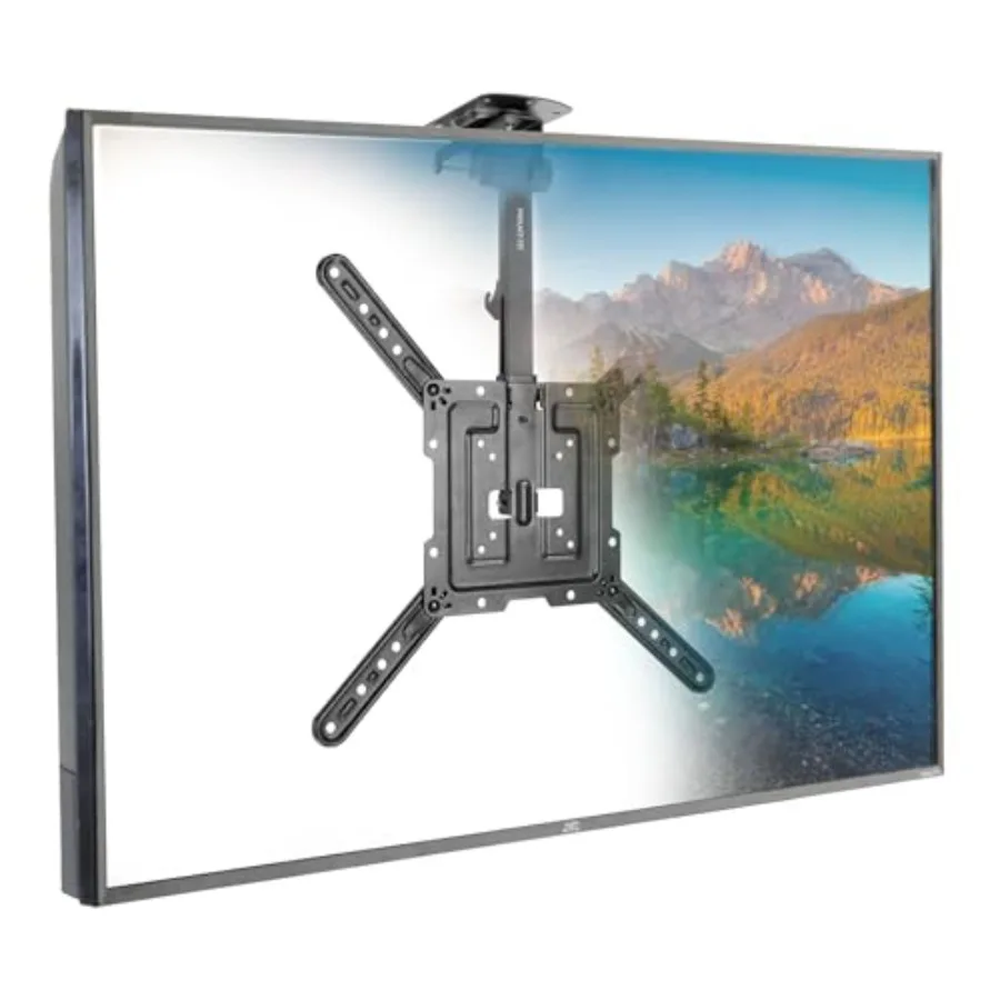 Fold-Up Ceiling TV Mount for 2355 Inch TVs: Space-Saving Flip Down Bracket for Flat Slanted Ceilings Retractable Adjustable Til
Fold-Up Ceiling TV Mount for 2355 Inch TVs: Space-Saving Flip Down Bracket for Flat Slanted Ceilings Retractable Adjustable Til