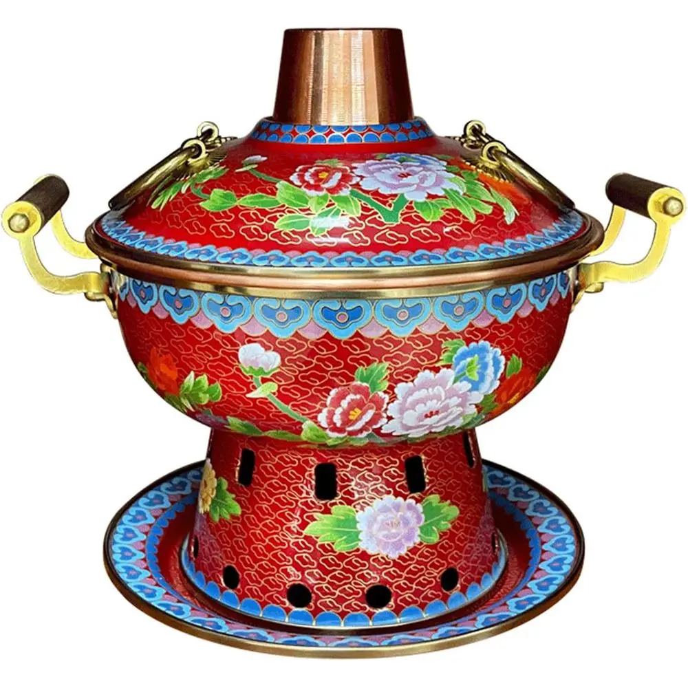 Copper Outdoor Hot Pot with Lid, Split Design for Easy Cleaning, Ideal for Catering and Dining Experiences
Copper Outdoor Hot Pot with Lid, Split Design for Easy Cleaning, Ideal for Catering and Dining Experiences